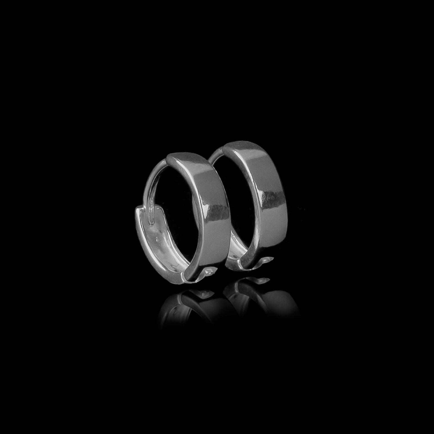 Argola de Prata Bold masculina (visão lateral) | Old Siller 4