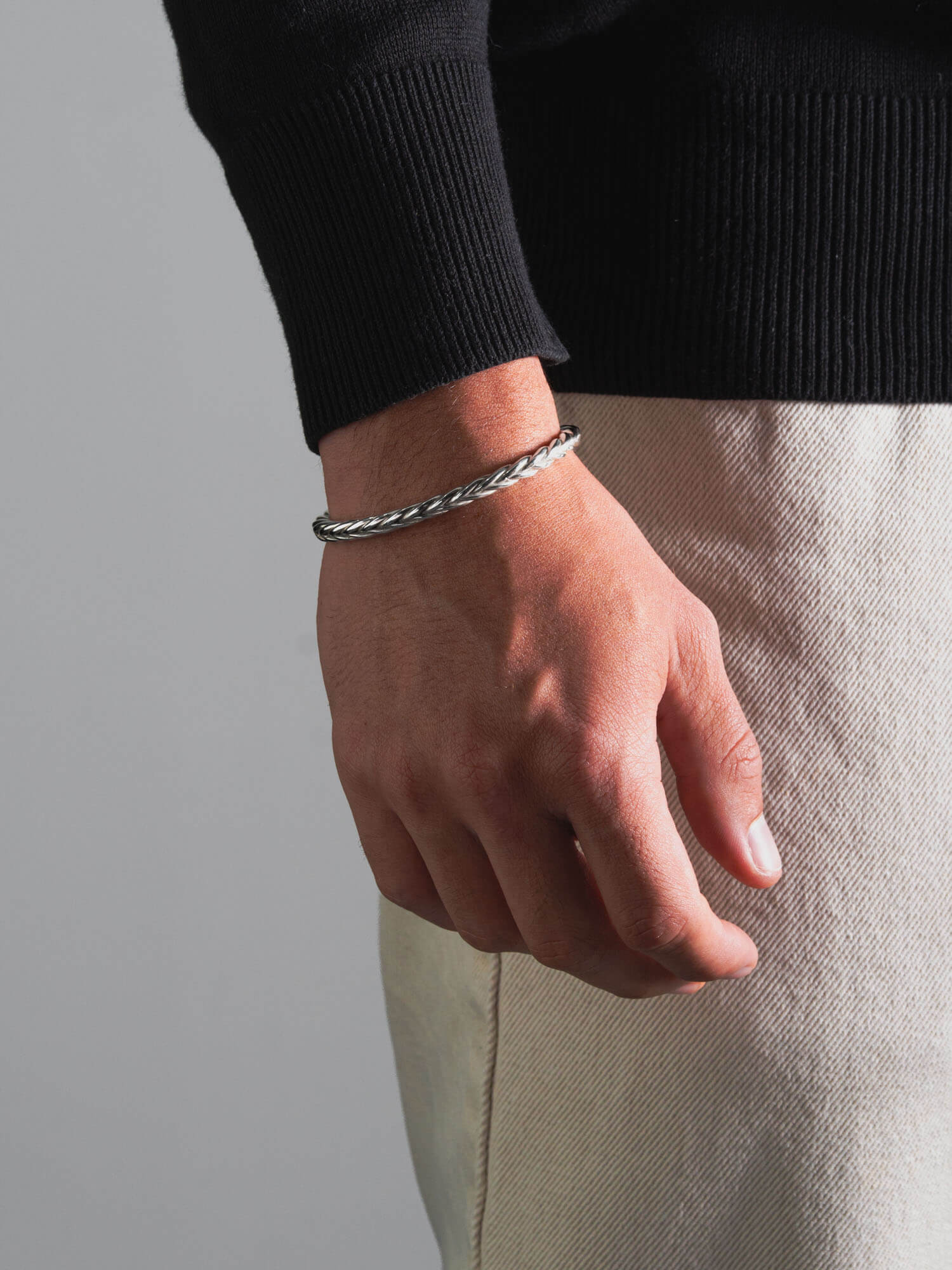 MATERIAL: PRATA | Bracelete Rome Medium em Prata 925