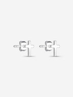 MATERIAL: PRATA | Brinco Cross Mini em Prata 925