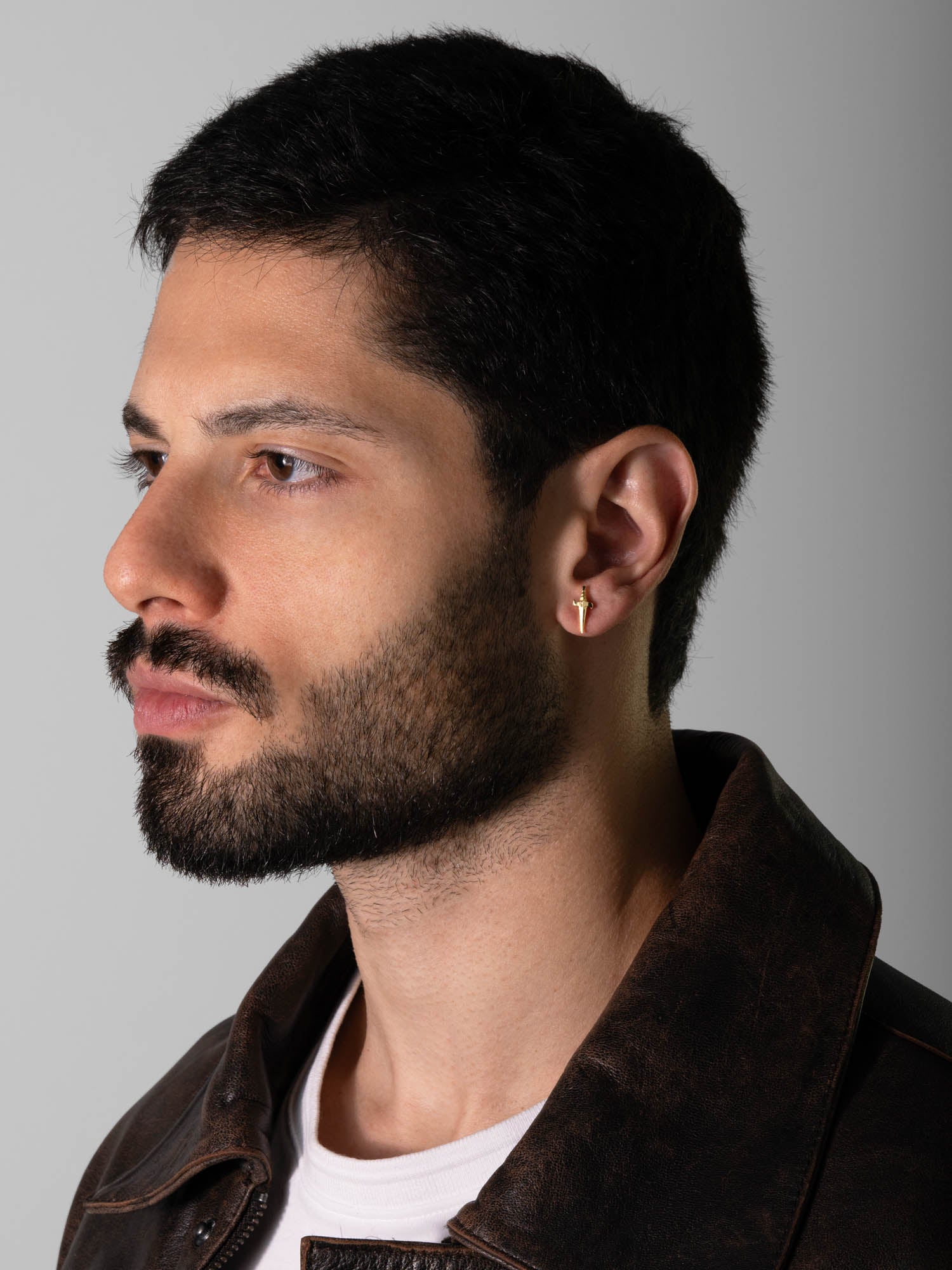 MATERIAL: PRATA BANHADA A OURO | Brinco Dagger Ouro