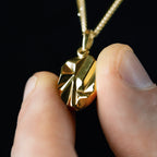 MATERIAL: PRATA BANHADA A OURO | Pingente Impact Oval em Prata 925 banhada a Ouro 18k