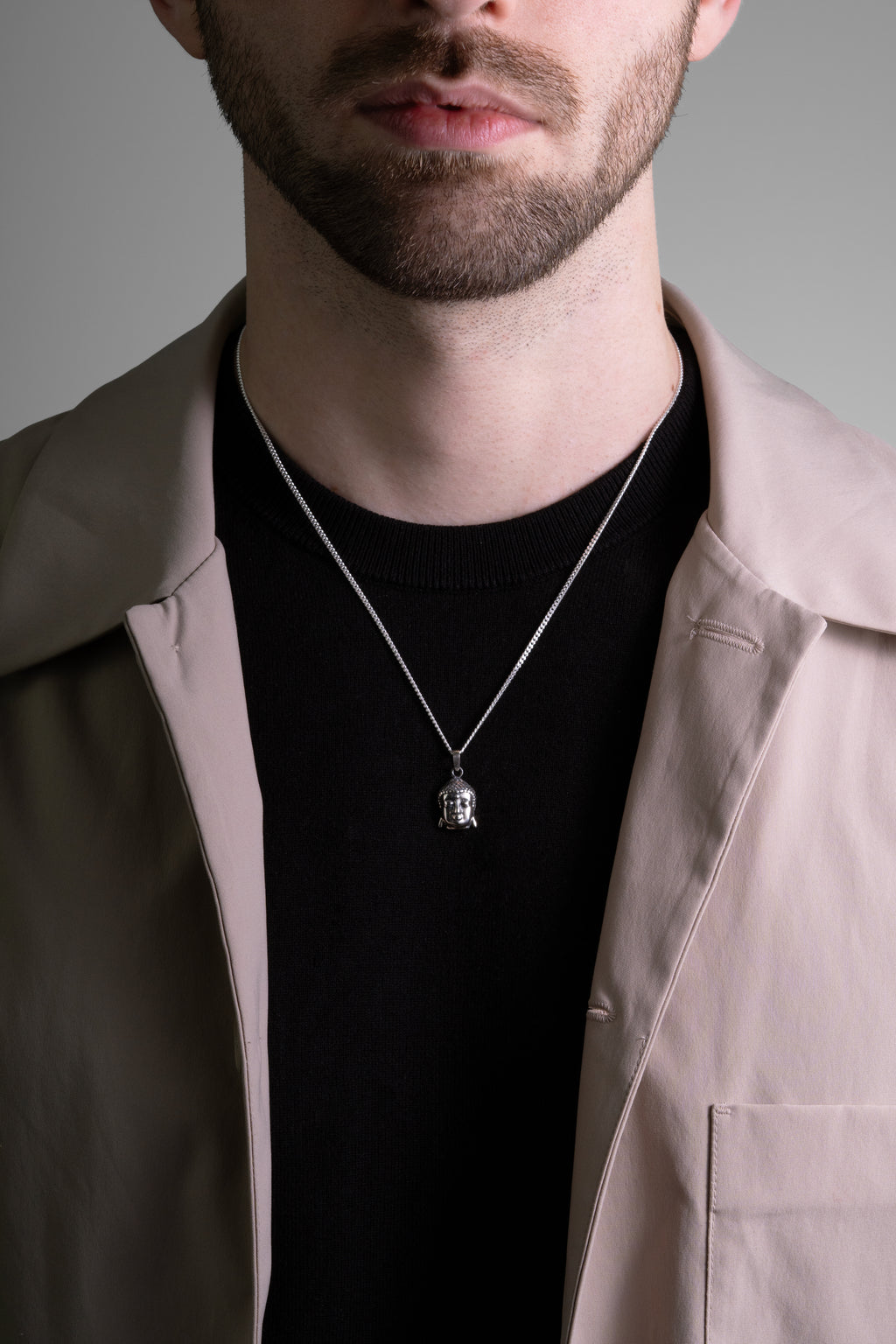 MATERIAL: PRATA | Colar Buddha em Prata 925