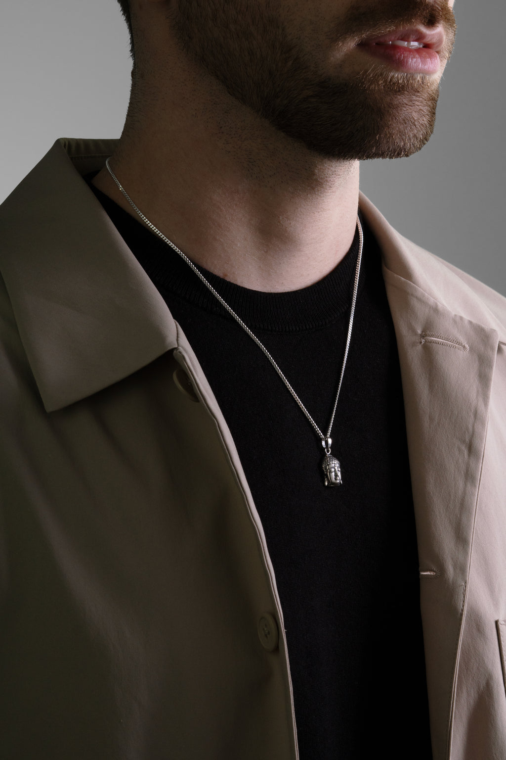 MATERIAL: PRATA | Colar Buddha em Prata 925