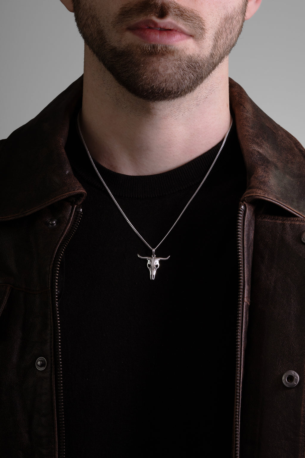 MATERIAL: PRATA 925 |  Colar Bull  PRATA 925 Modelo em Prata 925