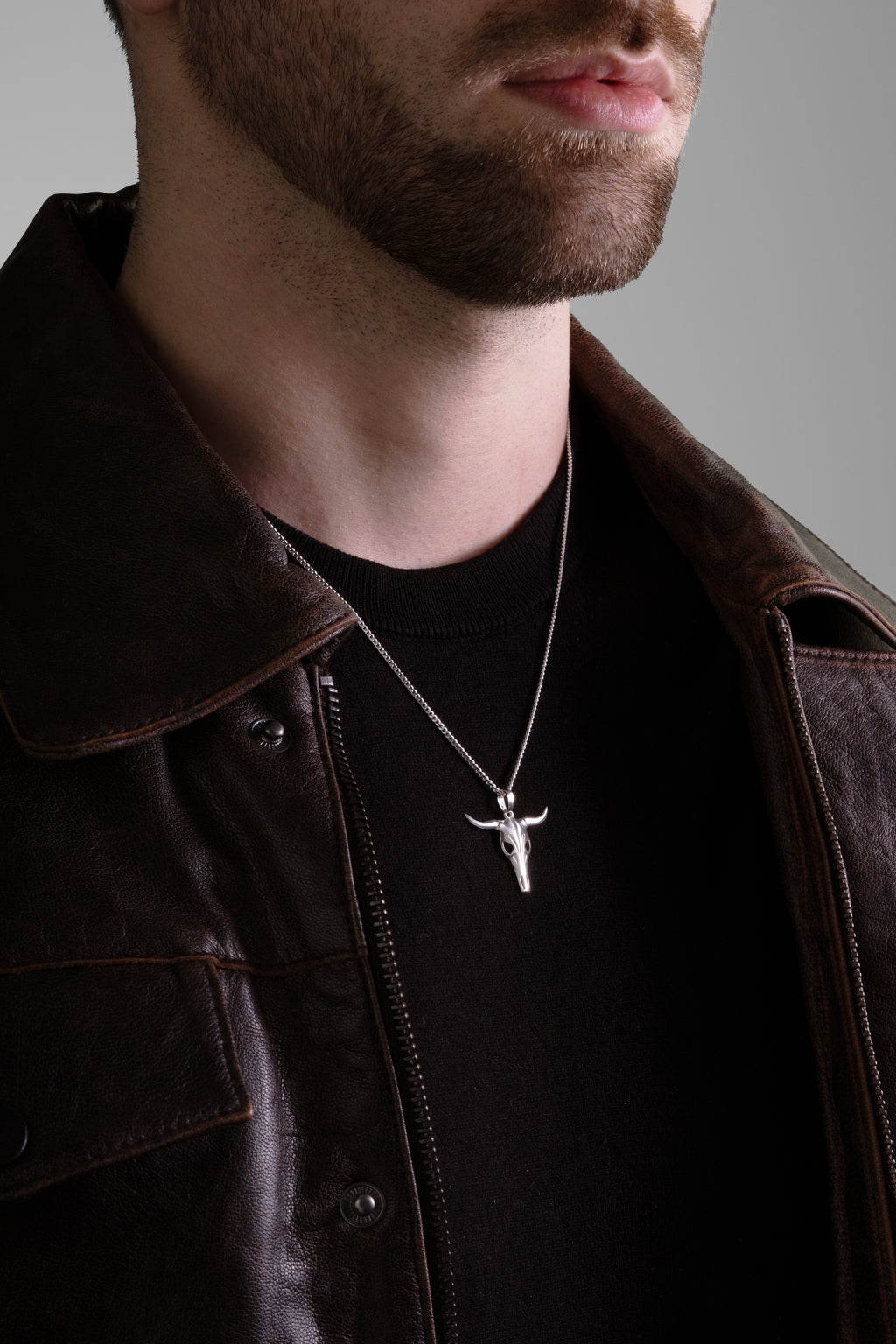 MATERIAL: PRATA 925 |  Colar Bull  PRATA 925 Modelo em Prata 925