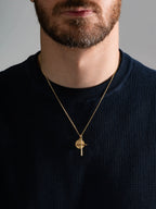 MATERIAL: PRATA BANHO EM OURO | Colar Cross Medal SB