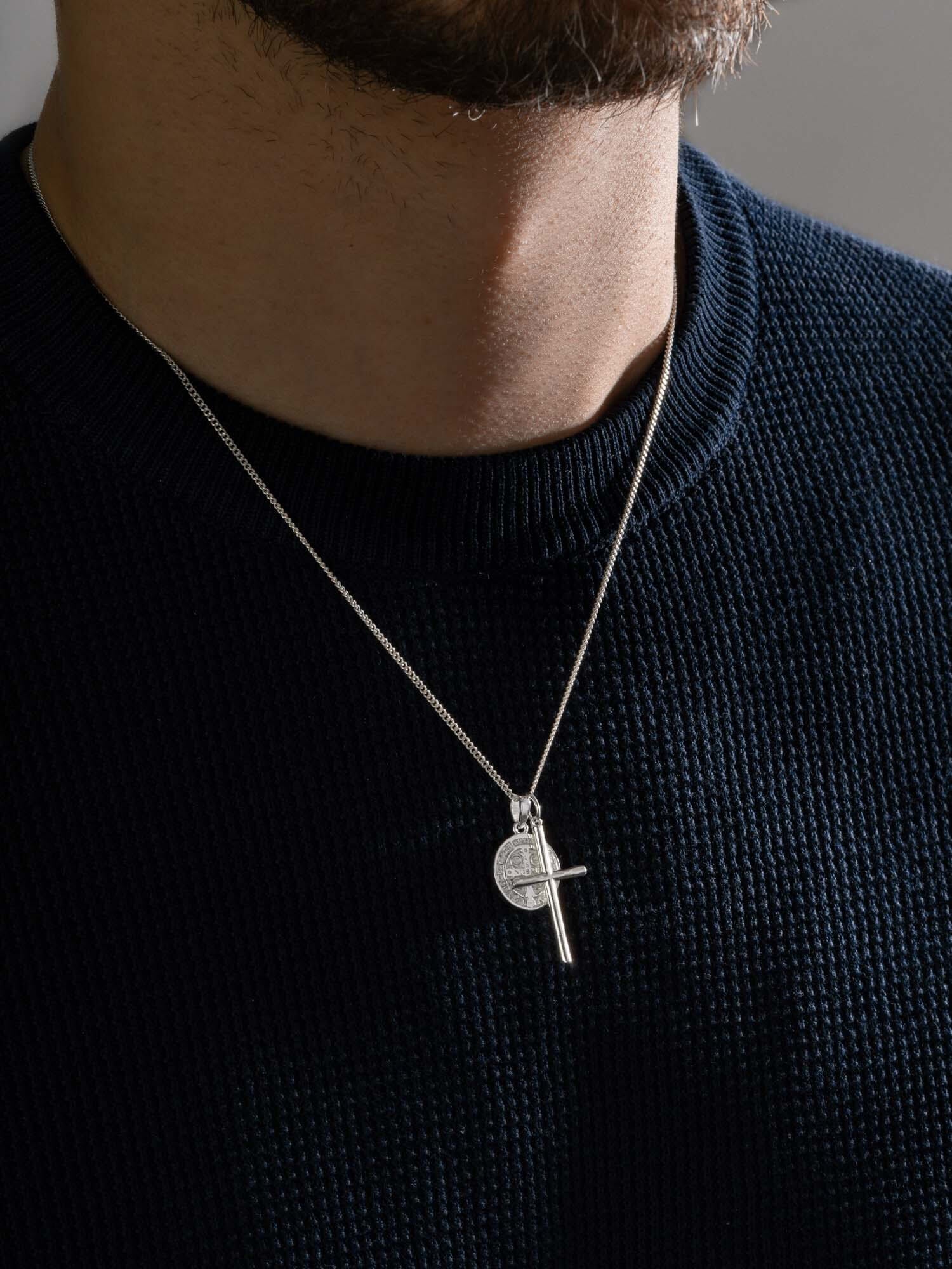 MATERIAL: PRATA | Colar Cross Medal SB