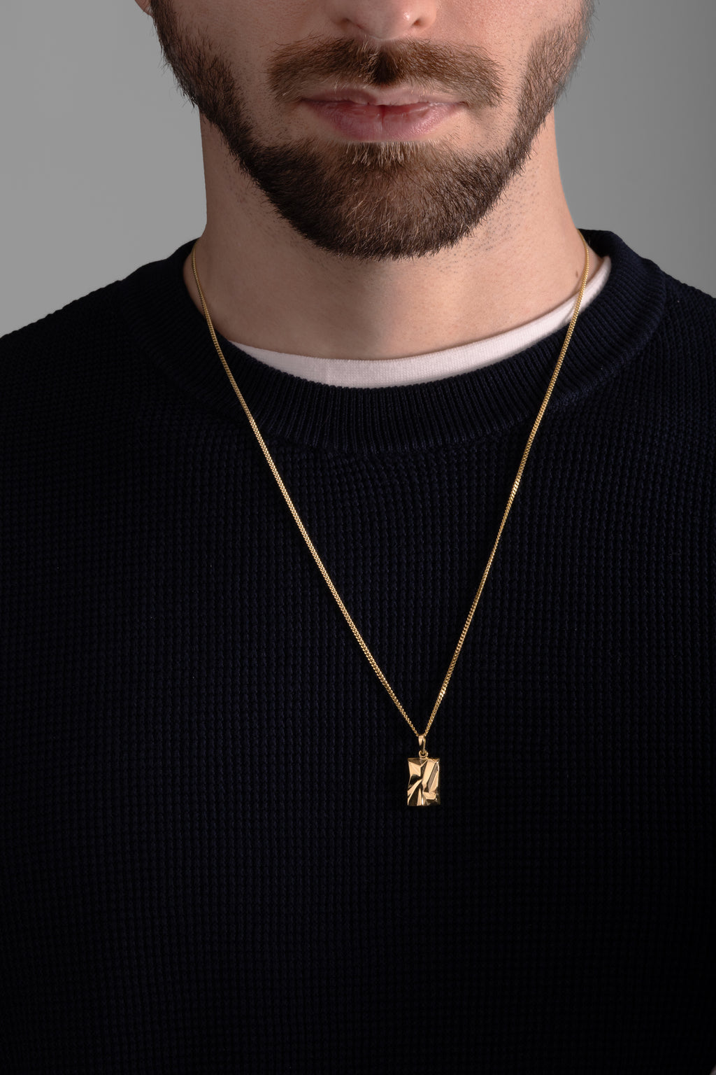 MATERIAL: PRATA BANHADA A OURO |  Colar Impact PRATA BANHADA A OURO Modelo em Prata 925