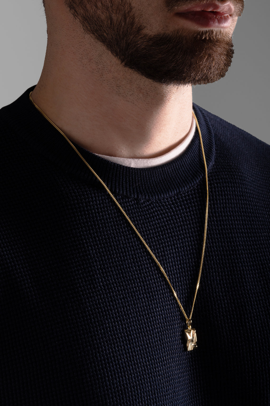 MATERIAL: PRATA BANHADA A OURO |  Colar Impact PRATA BANHADA A OURO Modelo em Prata 925