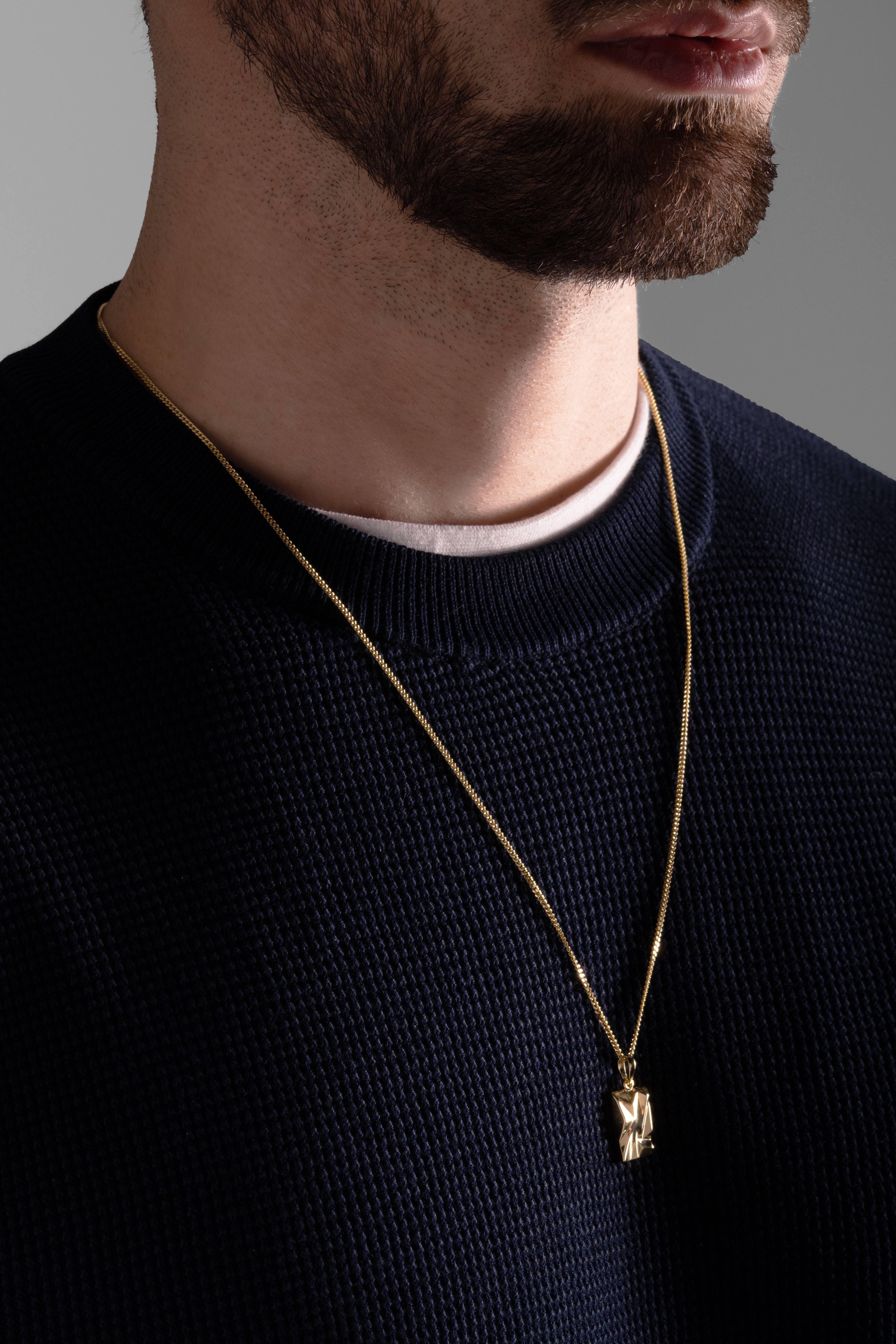 MATERIAL: PRATA BANHADA A OURO |  Colar Impact PRATA BANHADA A OURO Modelo em Prata 925