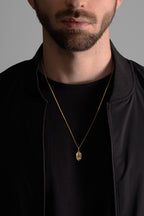 MATERIAL: PRATA BANHADA A OURO |  Colar Impact Oval PRATA BANHADA A OURO Modelo em Prata 925