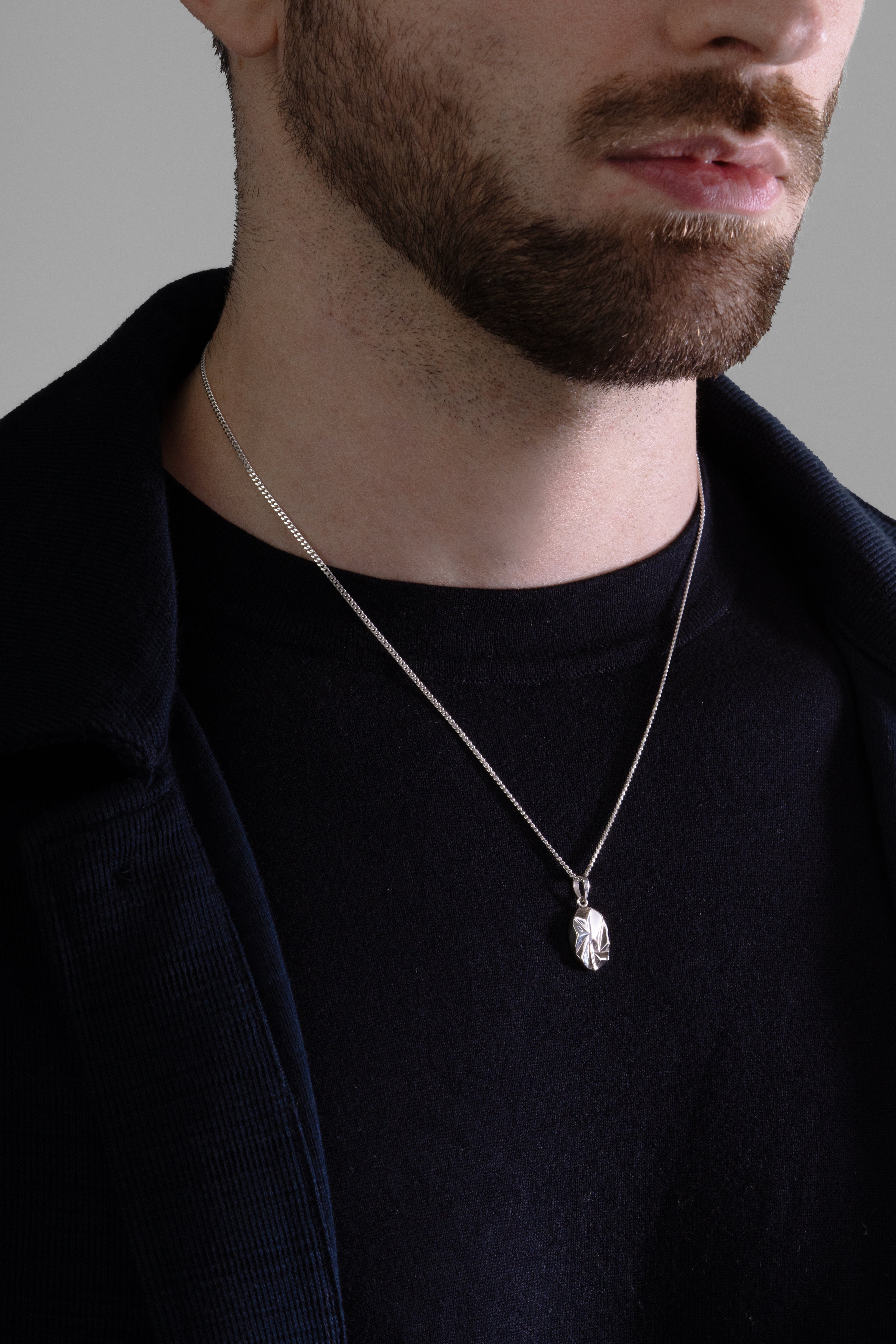 MATERIAL: PRATA 925 |  Colar Impact Oval PRATA 925 Modelo em Prata 925