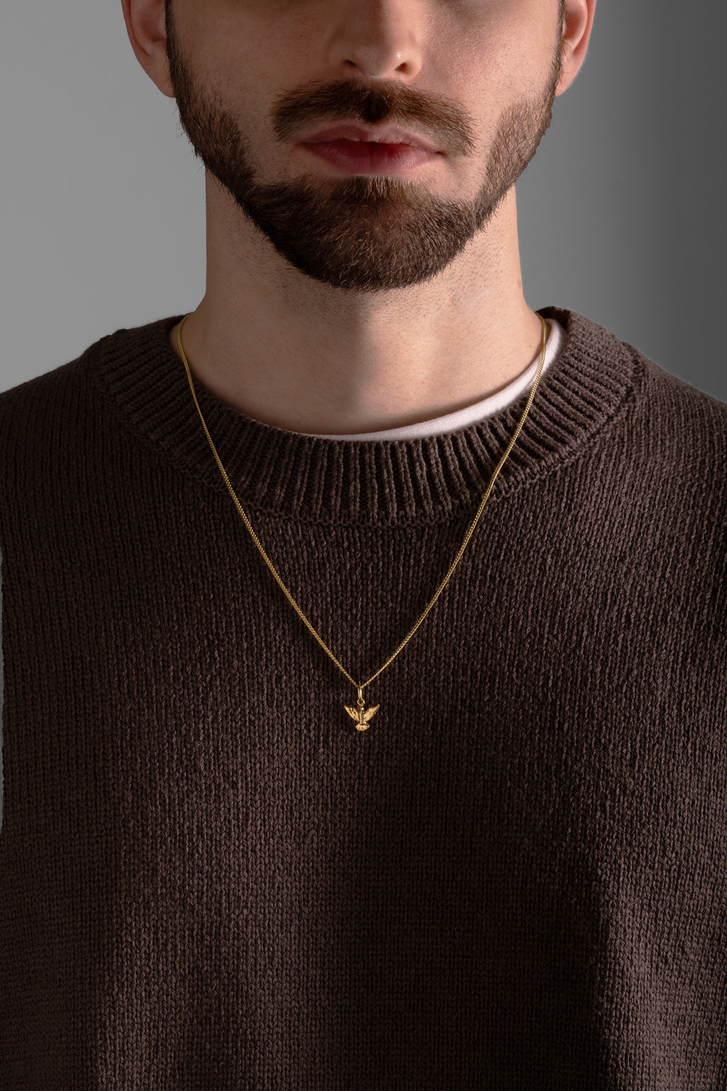 MATERIAL: PRATA BANHADA A OURO |  Colar Peace Small PRATA BANHADA A OURO Modelo em Prata 925