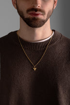 MATERIAL: PRATA BANHADA A OURO |  Colar Peace Small PRATA BANHADA A OURO Modelo em Prata 925