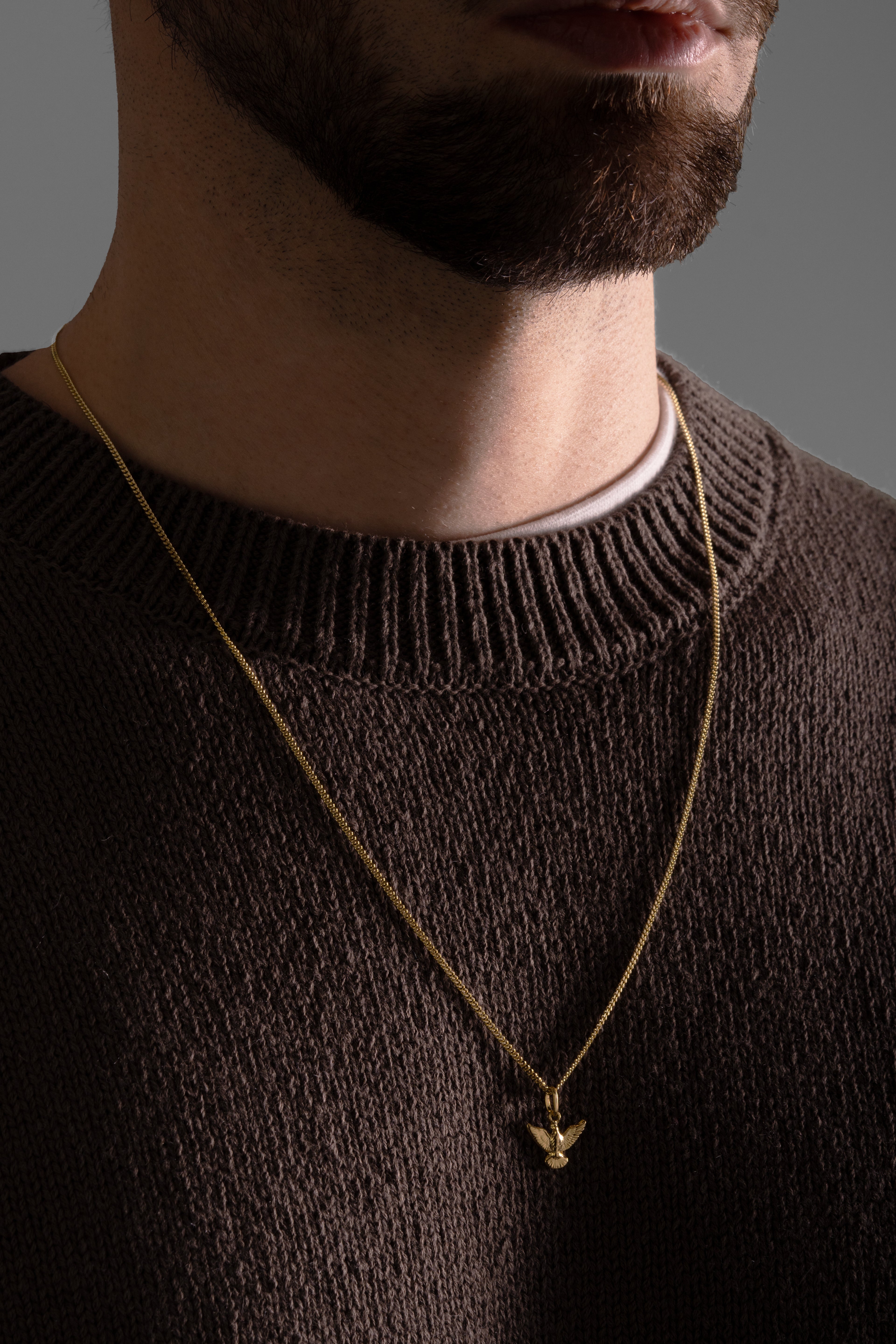 MATERIAL: PRATA BANHADA A OURO |  Colar Peace Small PRATA BANHADA A OURO Modelo em Prata 925