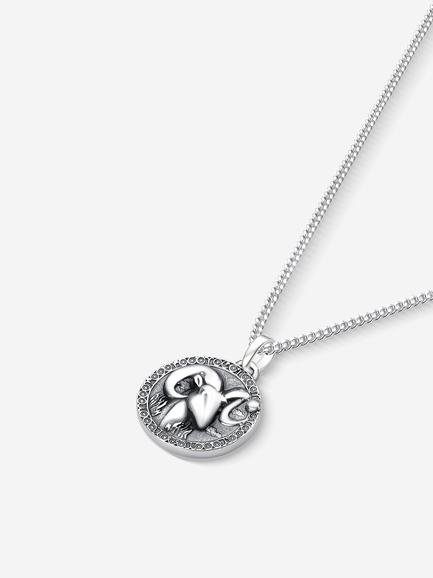MATERIAL: PRATA OXIDADA | Colar Aries em Prata 925 Oxidada