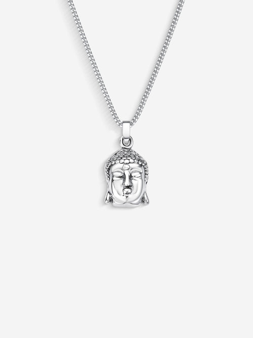 MATERIAL: PRATA | Colar Buddha em Prata Oxidada 925