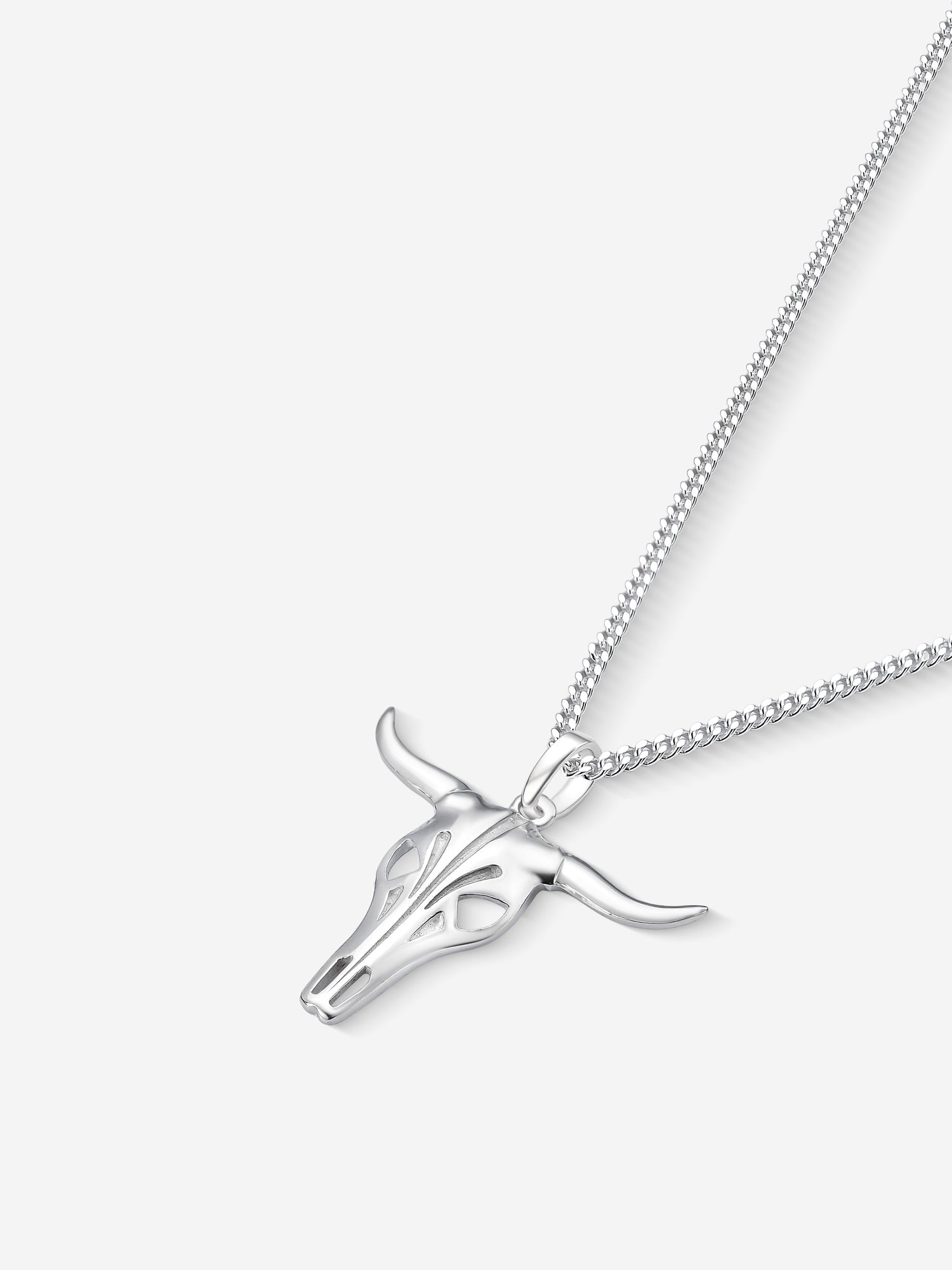 MATERIAL: PRATA | Colar Bull em Prata 925