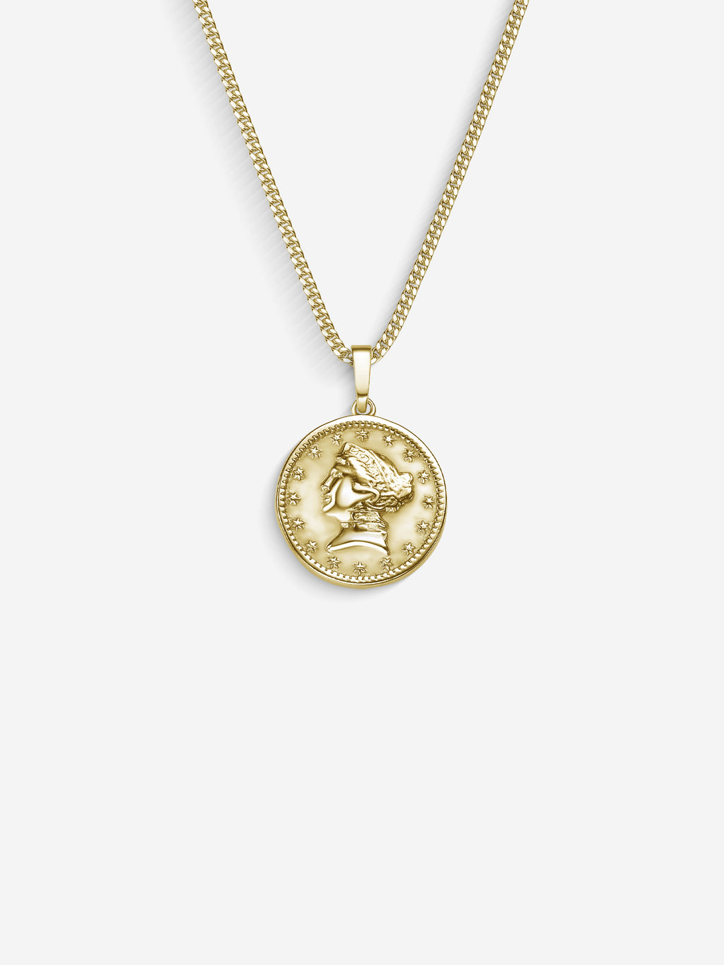 MATERIAL: PRATA BANHADA A OURO | Colar Coin em Prata 925 banhada a Ouro 18k