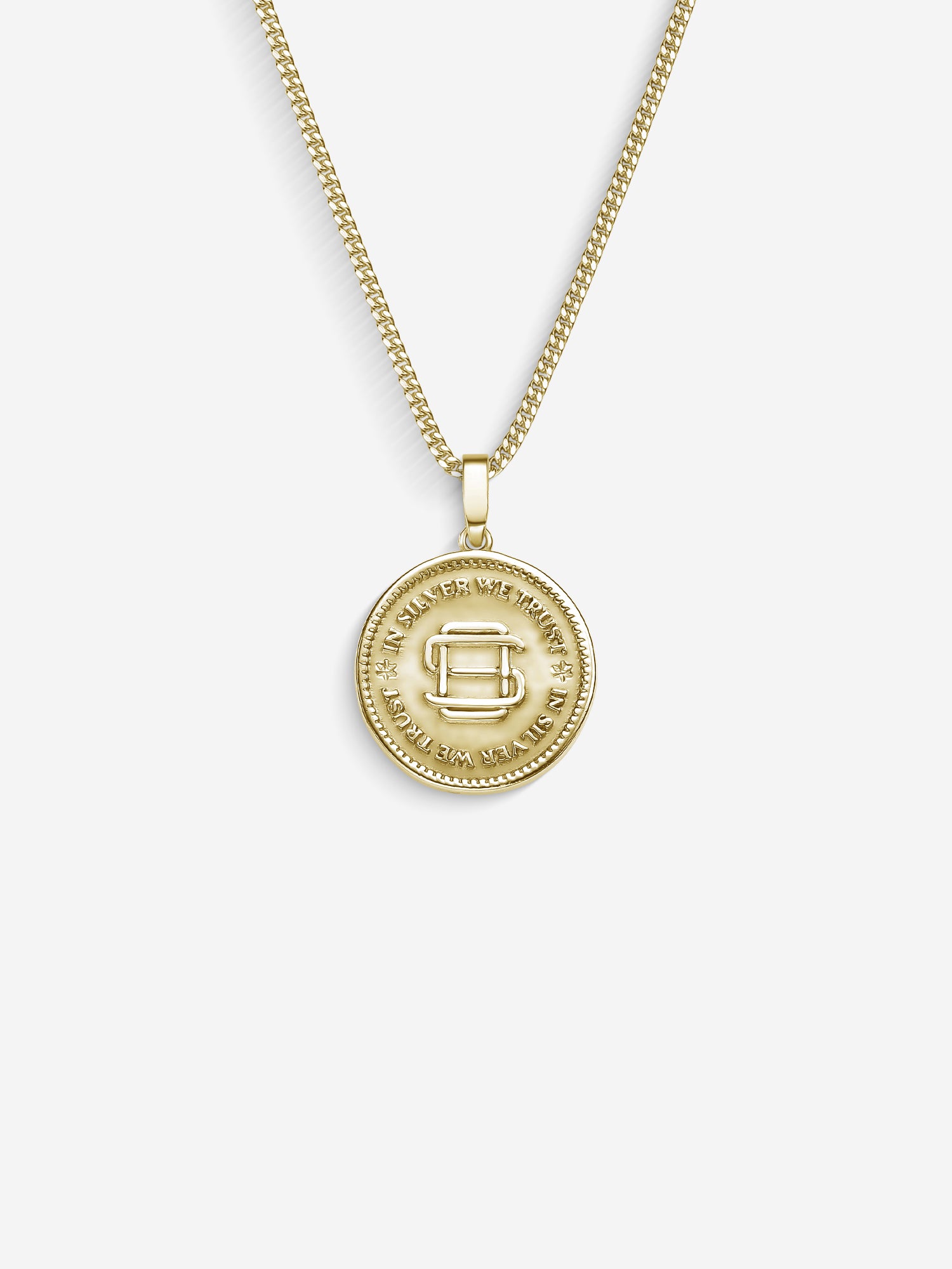 MATERIAL: PRATA BANHADA A OURO | Colar Coin em Prata 925 banhada a Ouro 18k