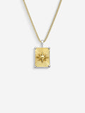 Colar Compass II Large — Ouro & Prata