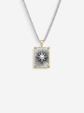 Colar Compass II Large — Prata & Ouro