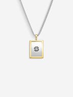 Colar Compass II Large — Prata & Ouro