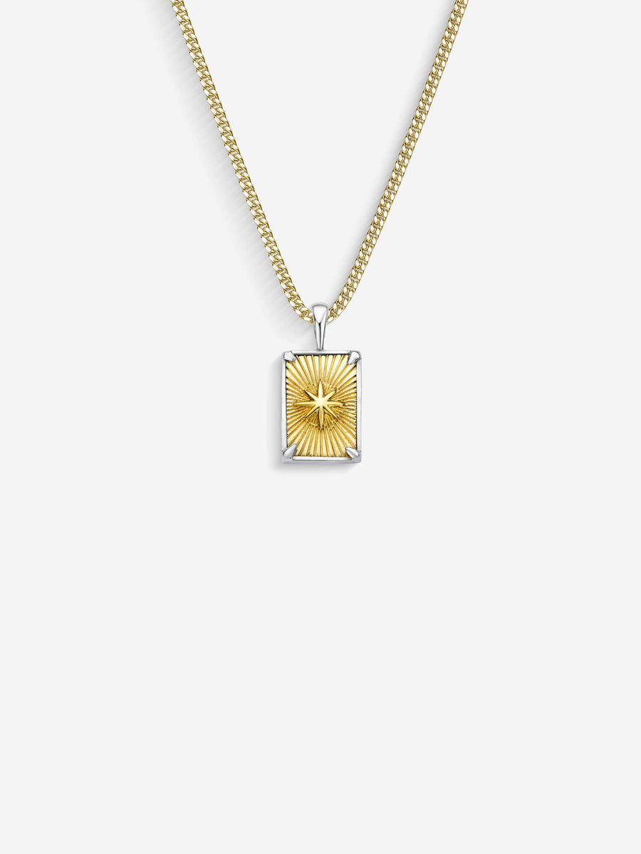 Colar Compass II — Ouro & Prata
