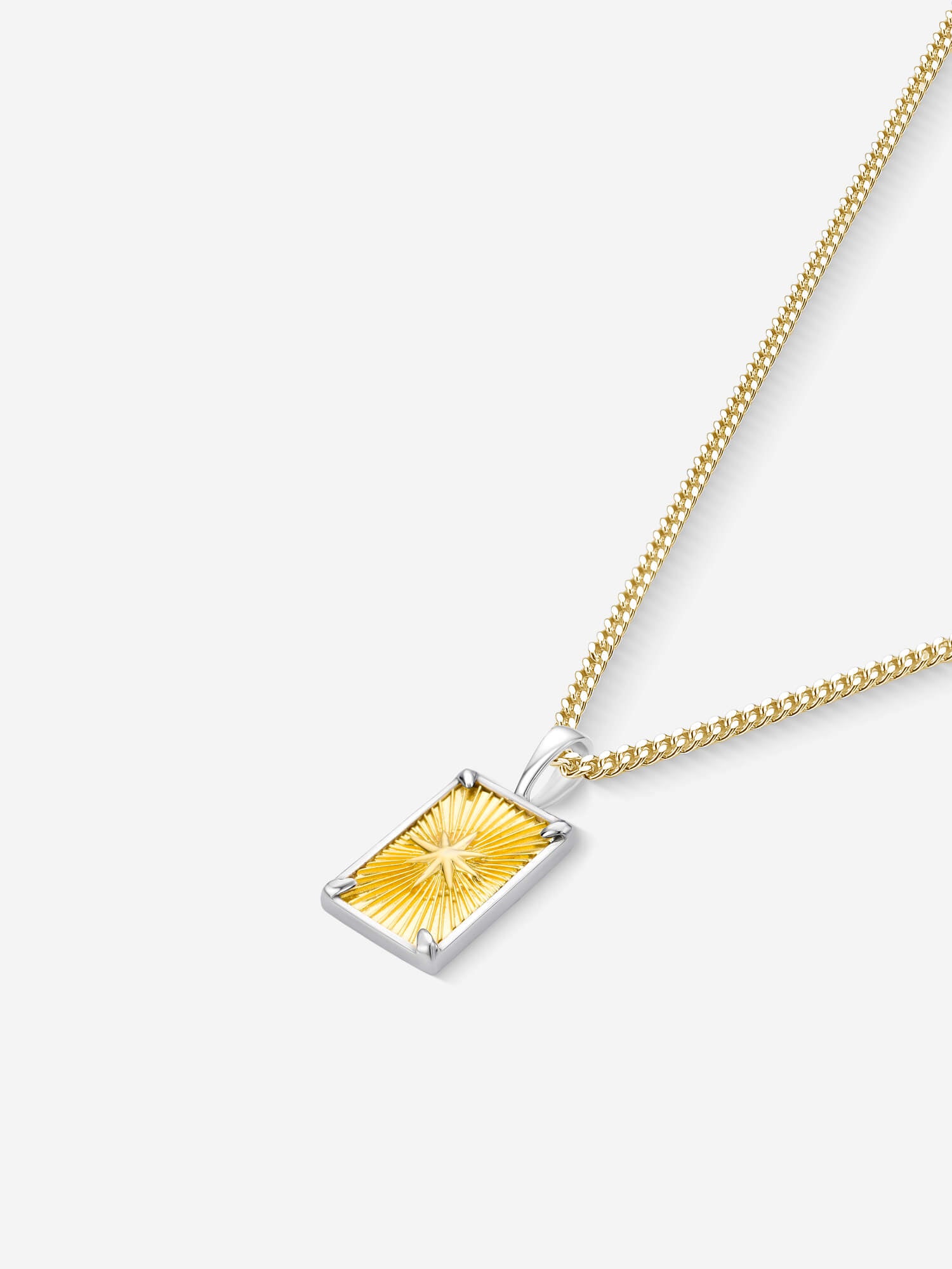 Colar Compass II — Ouro & Prata