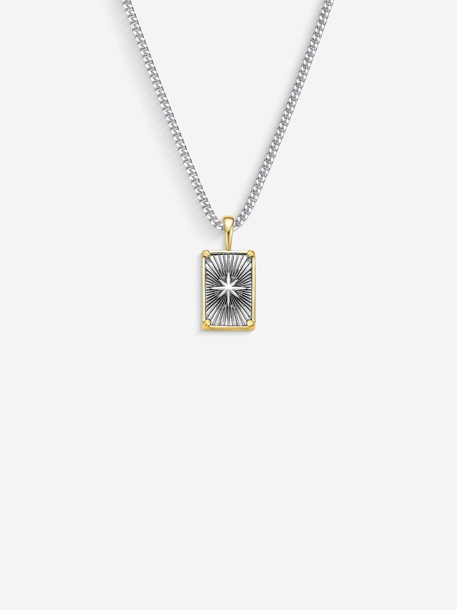 Colar Compass II — Prata & Ouro