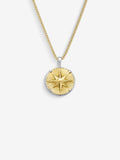 Colar Compass I Large — Ouro & Prata