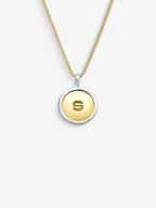Colar Compass I Large — Ouro & Prata