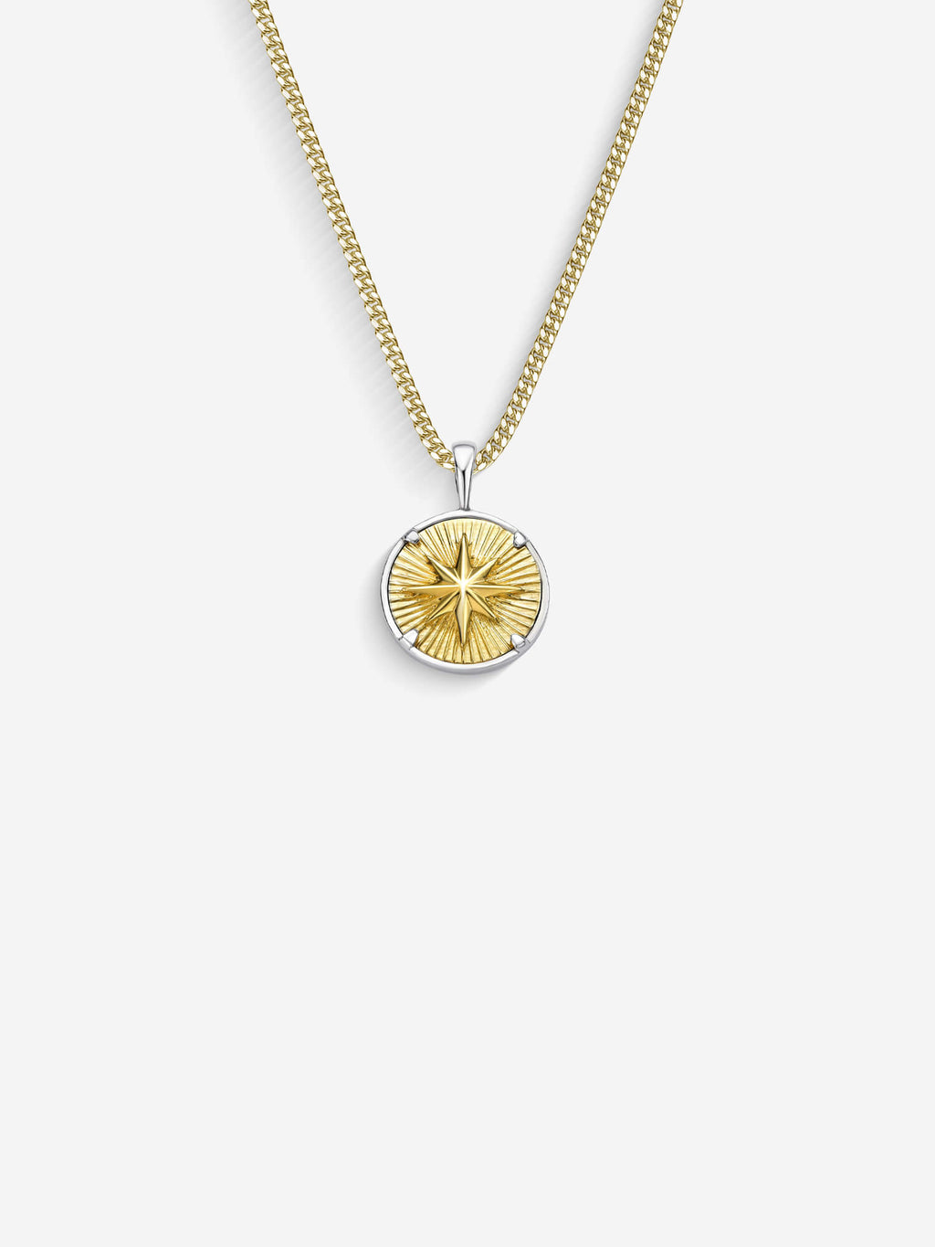Colar Compass I — Ouro & Prata