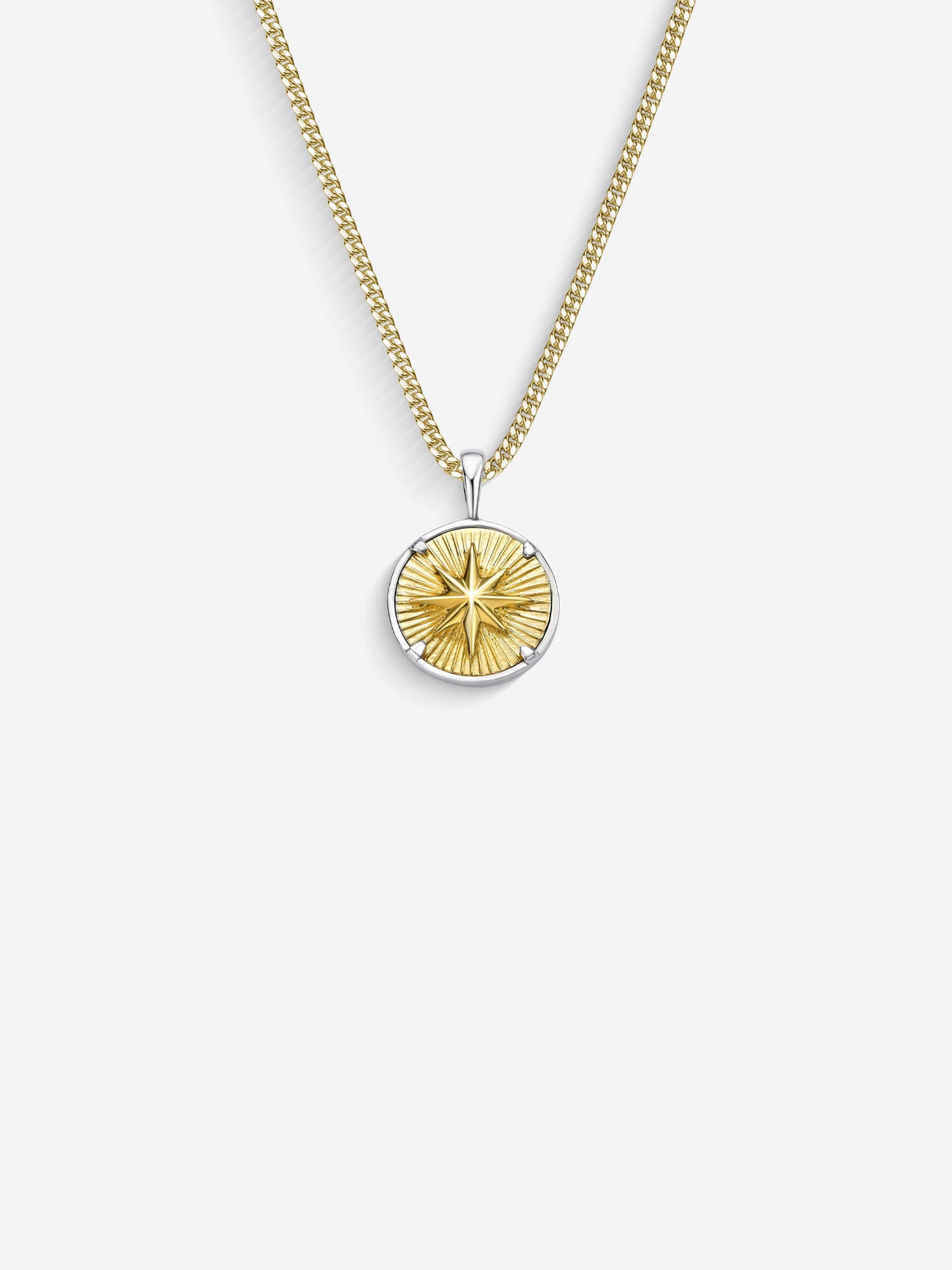 Colar Compass I — Ouro & Prata