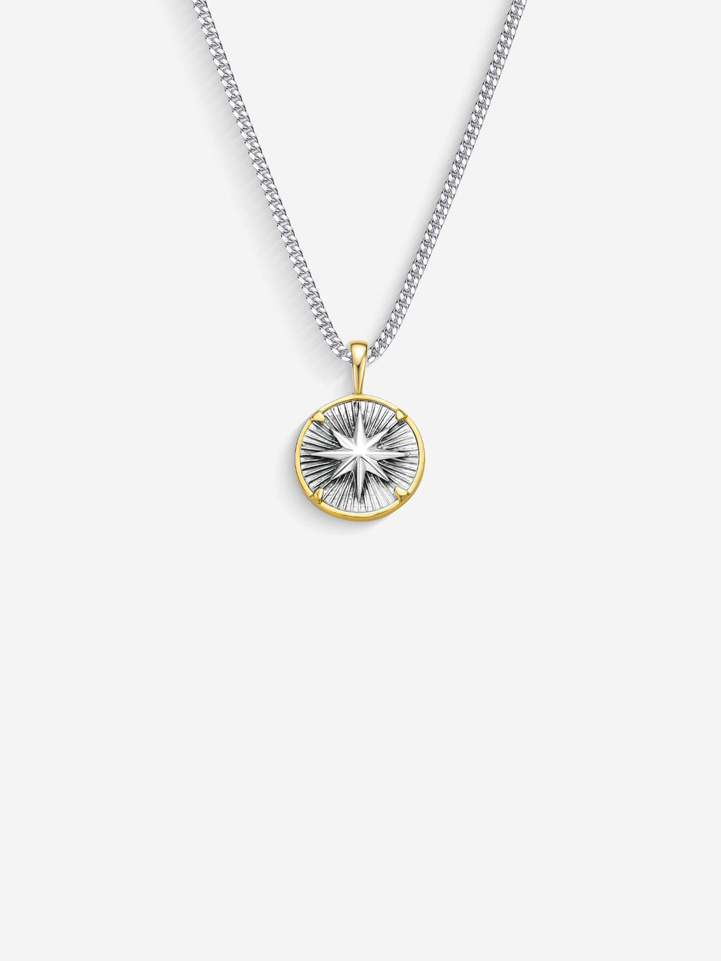 Colar Compass I — Prata & Ouro