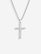 MATERIAL: PRATA | Colar Cross Medium em Prata 925