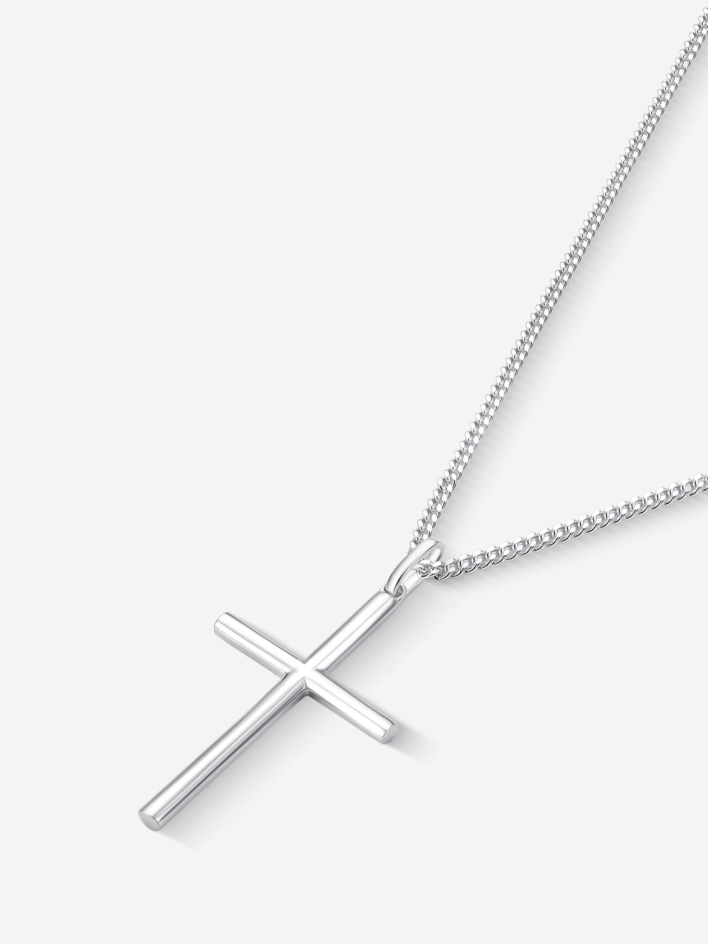 MATERIAL: PRATA | Colar Cross Medium em Prata 925