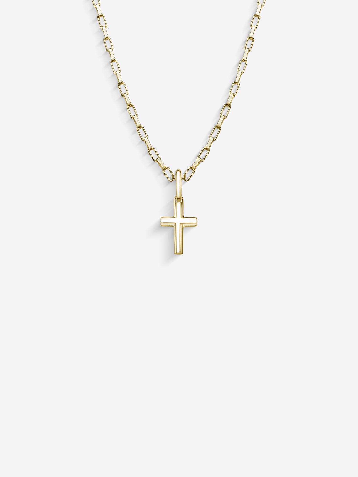 MATERIAL: PRATA BANHADA A OURO | Colar Cross Mini Bold em Prata 925 banhada a Ouro 18k