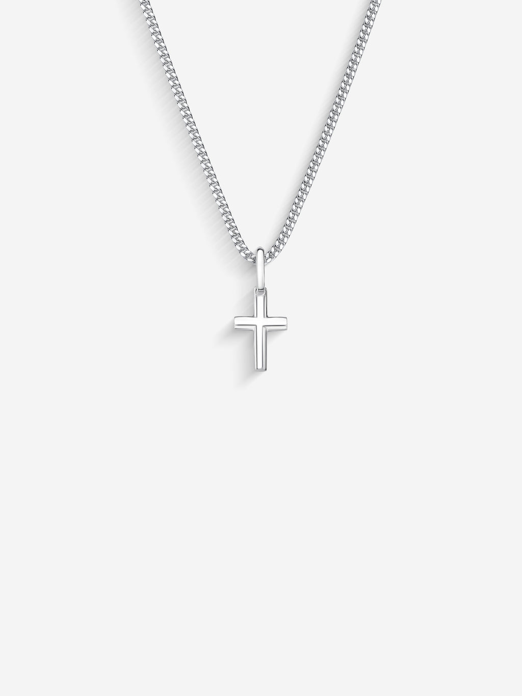 MATERIAL: PRATA | Colar Cross Mini Bold em Prata 925