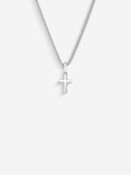 MATERIAL: PRATA | Colar Cross Mini Bold em Prata 925