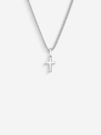 MATERIAL: PRATA | Colar Cross Mini Bold em Prata 925