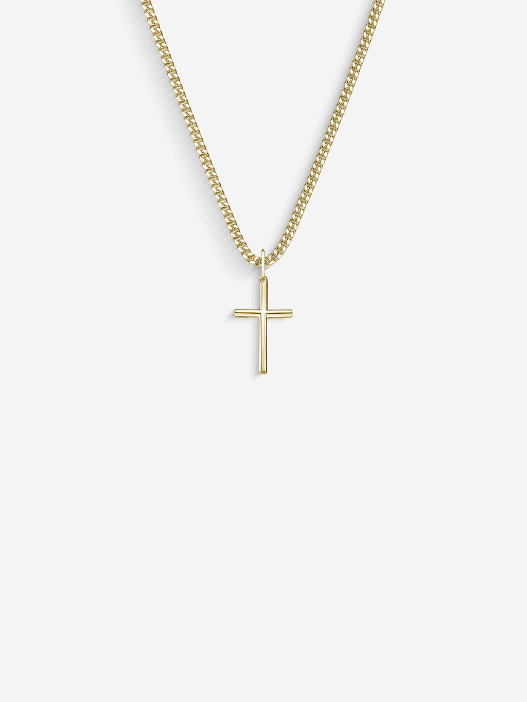 MATERIAL: PRATA BANHADA A OURO | Colar Cross Small em Prata 925 banhada a Ouro 18k