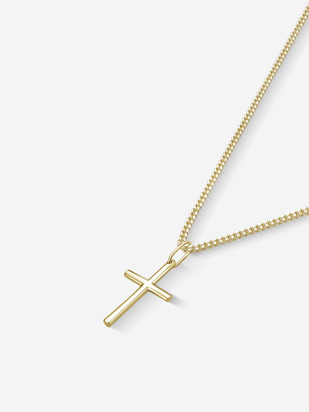 MATERIAL: PRATA BANHADA A OURO | Colar Cross Small em Prata 925 banhada a Ouro 18k