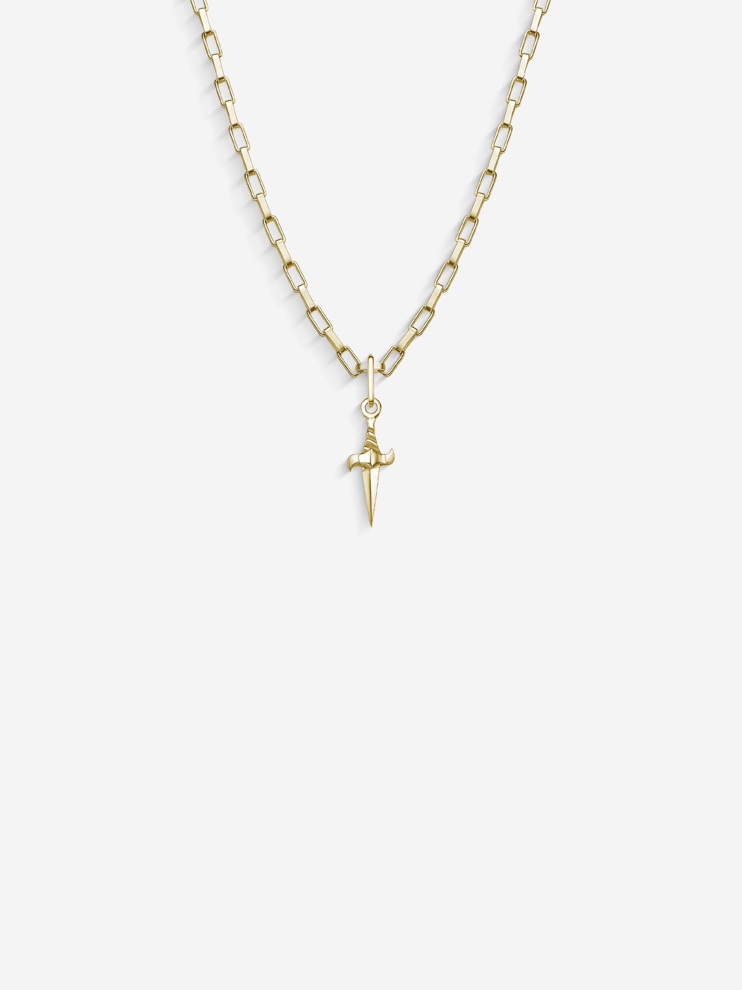 MATERIAL: PRATA BANHADA A OURO | Colar Dagger em Prata 925 banhada a Ouro 18k