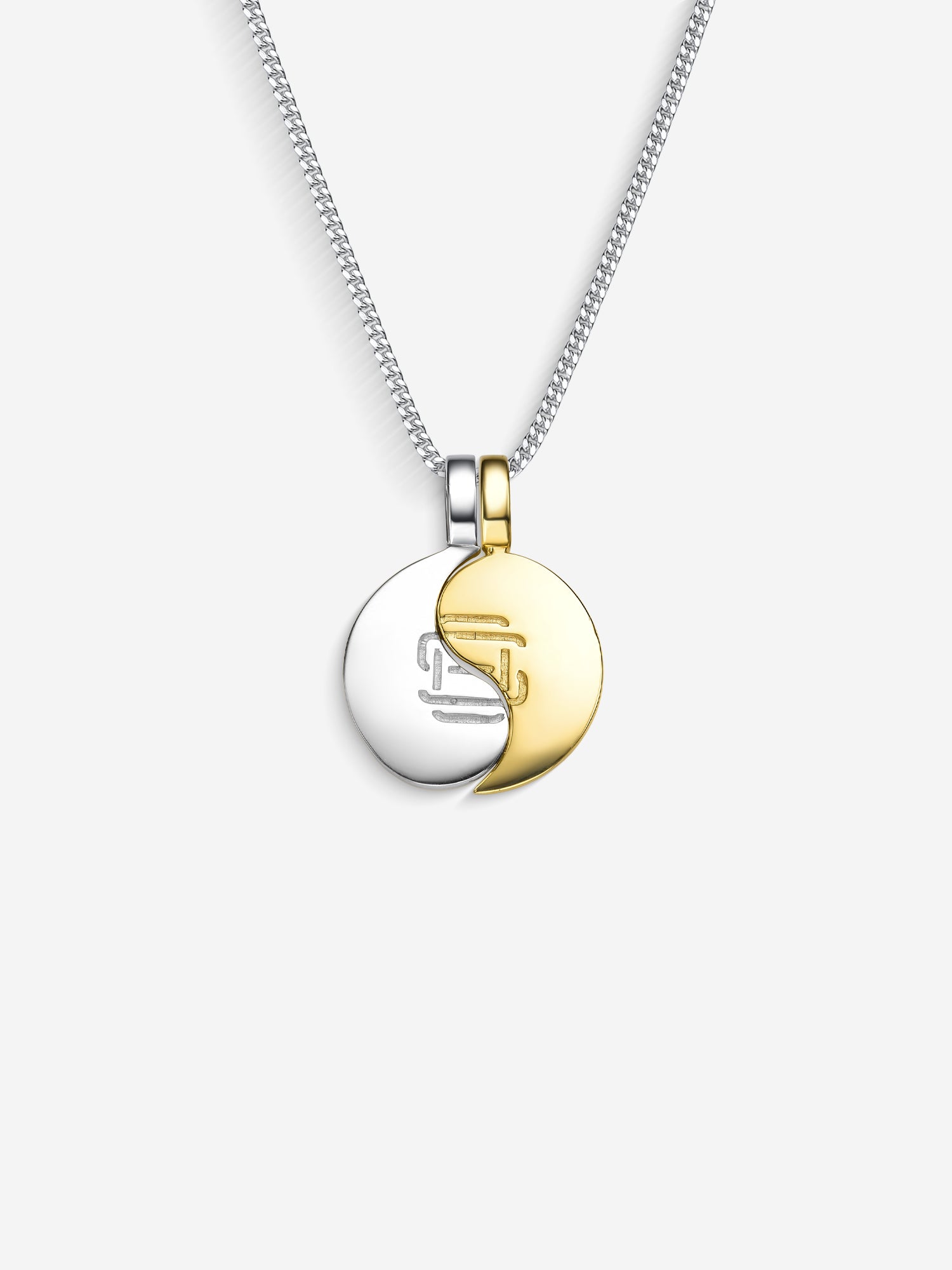 MATERIAL: PRATA E OURO | Colar Dark-Light em Prata 925 e Ouro 18K