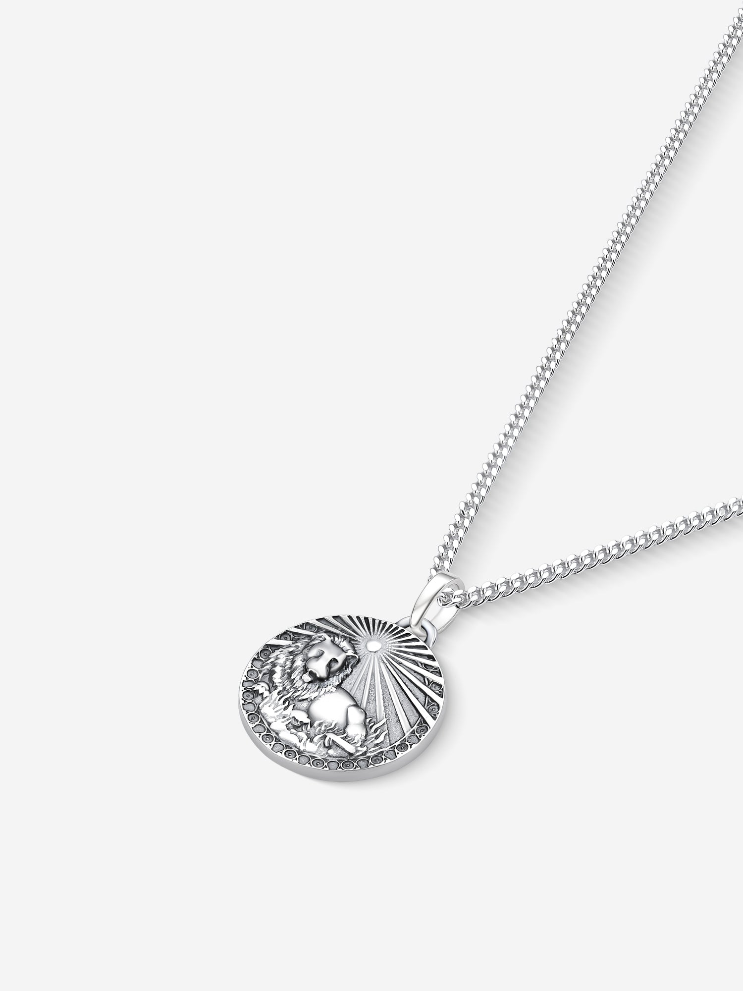 MATERIAL: PRATA OXIDADA | Colar Leo em Prata 925 Oxidada