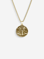 MATERIAL: PRATA BANHADA A OURO | Colar Libra em Prata 925 banhada a Ouro 18k