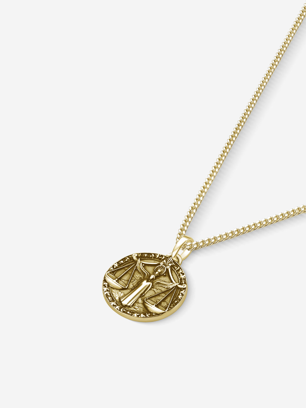 MATERIAL: PRATA BANHADA A OURO | Colar Libra em Prata 925 banhada a Ouro 18k