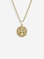 MATERIAL: PRATA BANHADA A OURO | Colar Medal SB em Prata 925 banhada a Ouro 18k