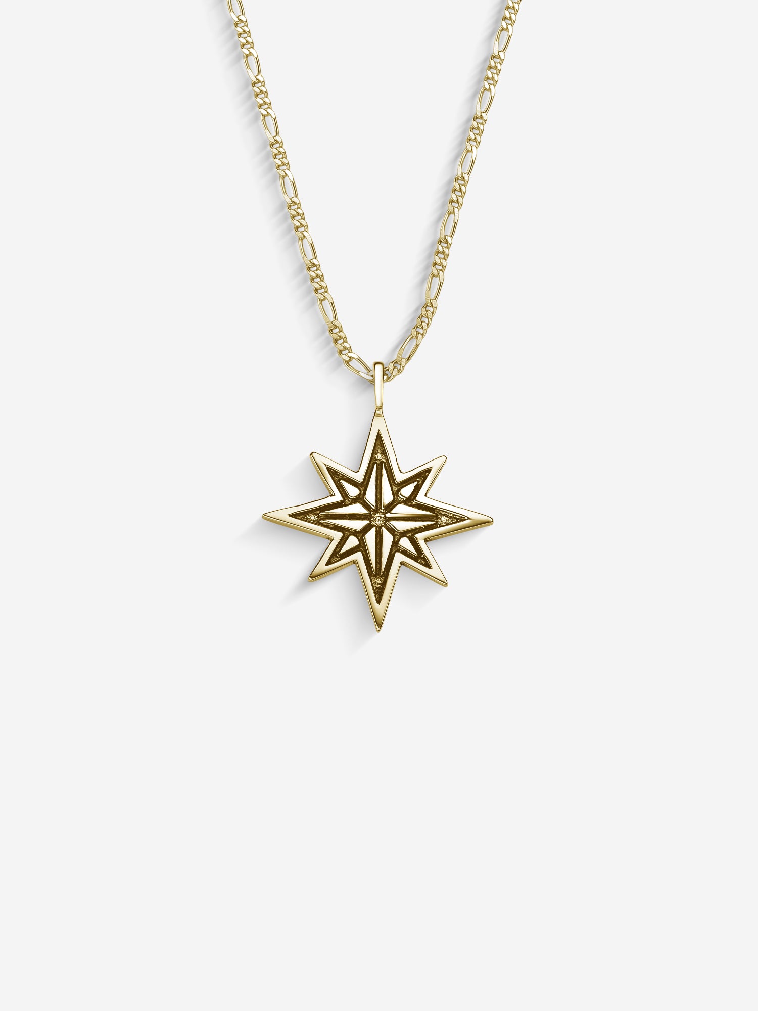 MATERIAL: PRATA BANHADA A OURO | Colar North em Prata 925 banhada a Ouro 18k